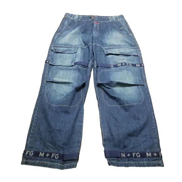Marithe Francois Girbaud Jeans Men's 38 Shuttle Taped Vintage M+FG Denim (37×35) - Picture 1 of 5